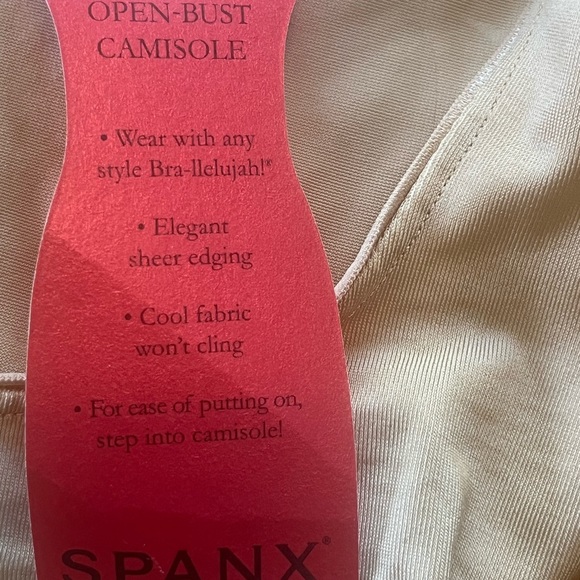 New Spanx Open-Bust Cami Camisole Tan Nude Shaper Size XL NWT - Picture 5 of 10